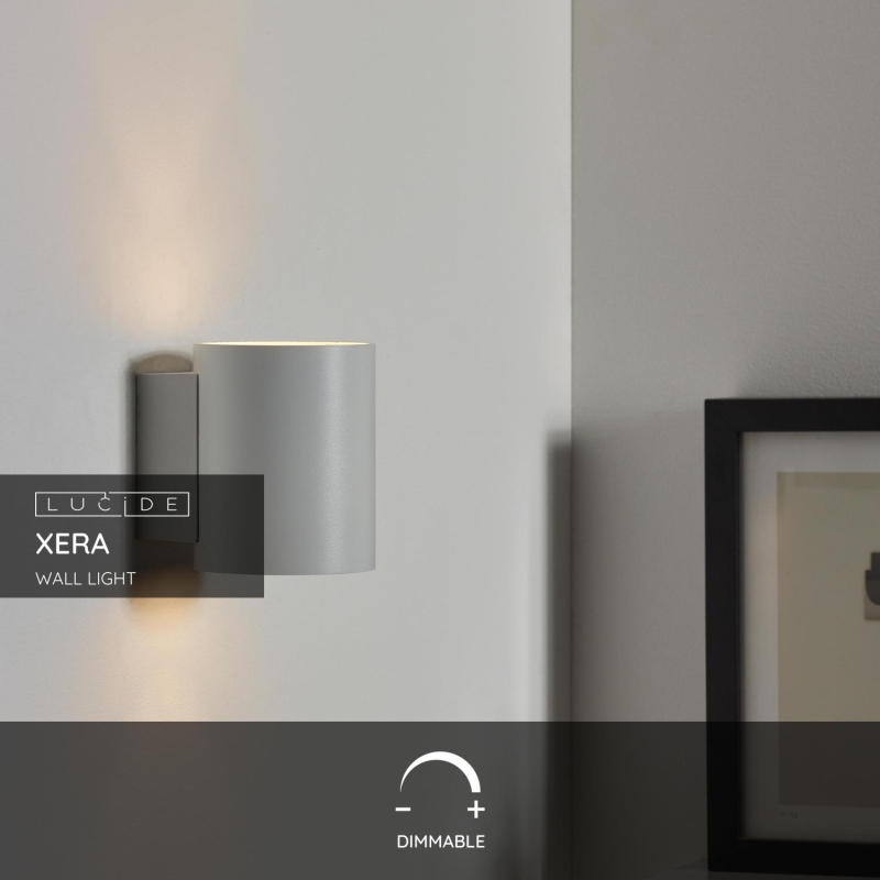 Lucide XERA - Nástenné svietidlo - Ø 8 cm - 1xG9 - Biele